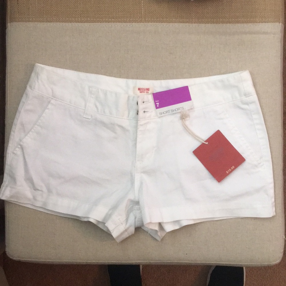 white short shorts